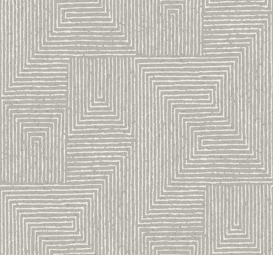 Scott Living Mortenson Wallpaper - Dove Gray