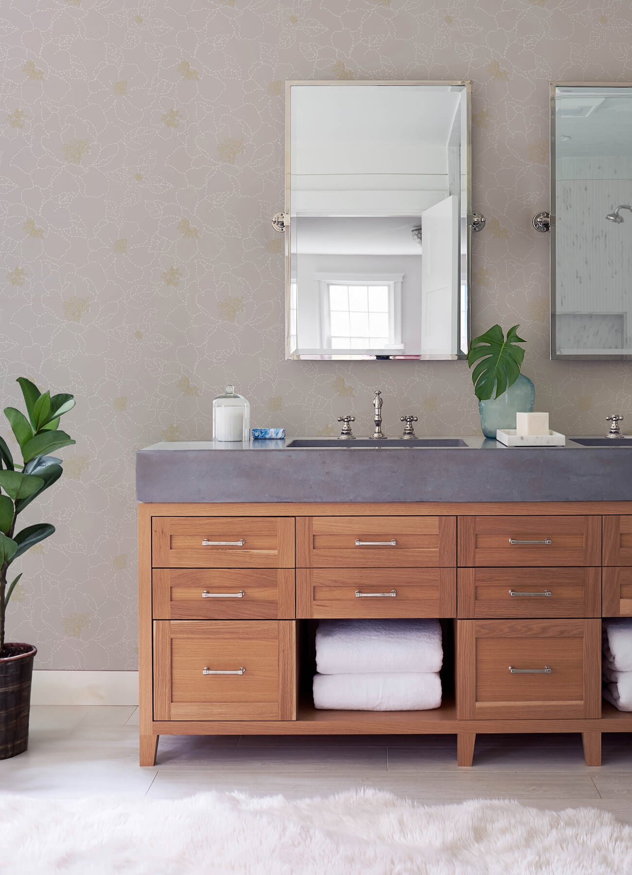 A-Street Prints Terrace Gardena Wallpaper - Lavender
