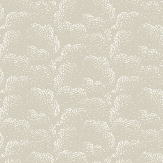 Mitchell Black Revel Clouds Wallpaper - Beige