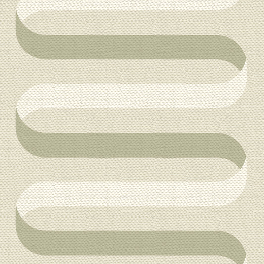 Mitchell Black Shape of Color Folding Ribbon Wallpaper - Tusk