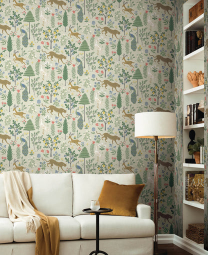 Rifle Paper Co. Menagerie Wallpaper - Cream